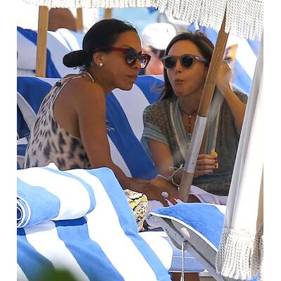 Barbara Becker am Strand von Miami