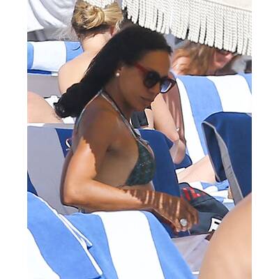 Barbara Becker am Strand von Miami