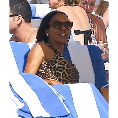 Barbara Becker am Strand von Miami