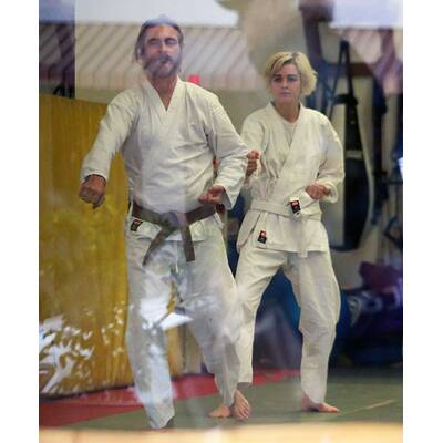 Joaquin Phoenix & Freundin in der Karate-Stunde