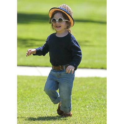 Rachel Zoe im Park mit ihren Söhnen Skyler & Kaius