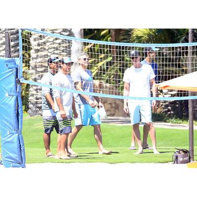 George Clooney sogar im Urlaub sportlich