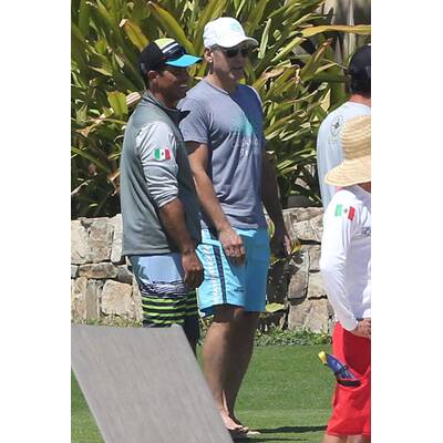 George Clooney sogar im Urlaub sportlich