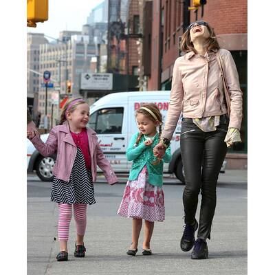 Sarah Jessica Parker bringt Kinder zur Schule