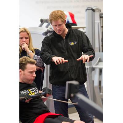Prinz Harry trifft Sportler für 