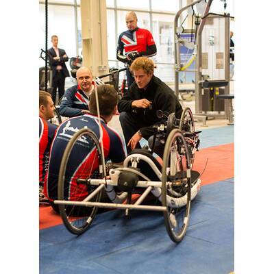 Prinz Harry trifft Sportler für 