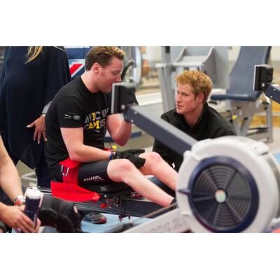 Prinz Harry trifft Sportler für 