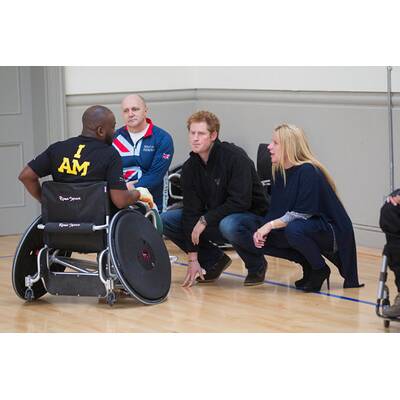 Prinz Harry trifft Sportler für 