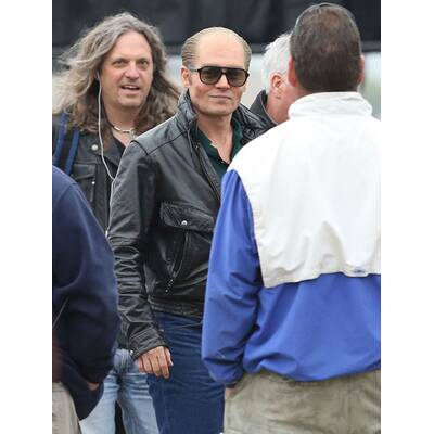 Johnny Depp am Filmset