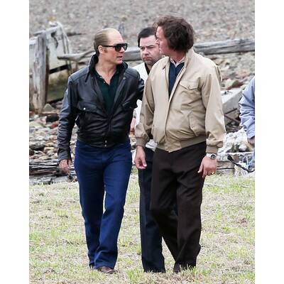 Johnny Depp am Filmset