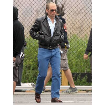 Johnny Depp am Filmset