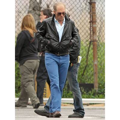 Johnny Depp am Filmset