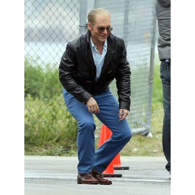 Johnny Depp am Filmset