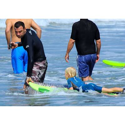 Liev Schreiber: Surfen mit dem Sohnemann