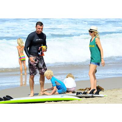 Liev Schreiber: Surfen mit dem Sohnemann