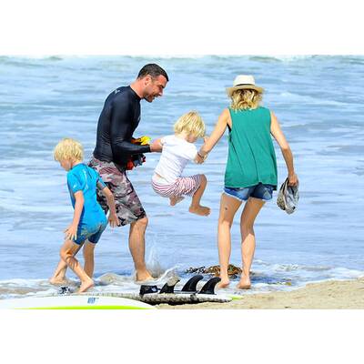 Liev Schreiber: Surfen mit dem Sohnemann