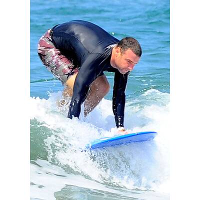 Liev Schreiber: Surfen mit dem Sohnemann