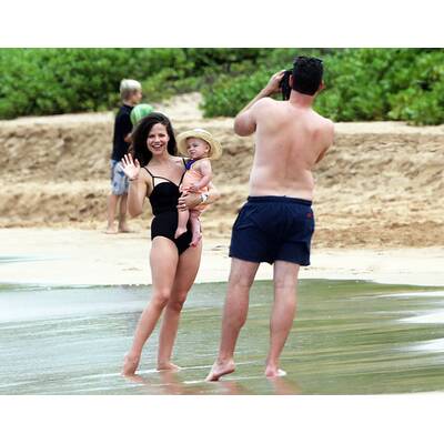 Die Stars machen Strandurlaub: Minnie Driver.