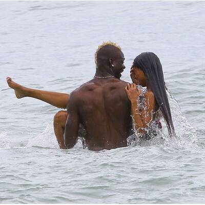Mario Balotelli & Fanny Neguesha in Miami