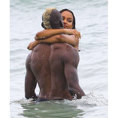 Mario Balotelli & Fanny Neguesha in Miami