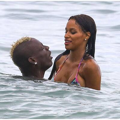 Mario Balotelli & Fanny Neguesha in Miami