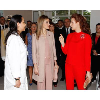 Königin Letizia besucht Krebspatienten in Marokko