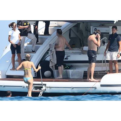 Leonardo DiCaprio & Toni Garrn relaxen in St. Tropez