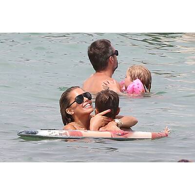 Sylvie Meis: Badespaß mit Sohn Damian in St. Tropez