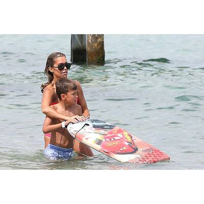 Sylvie Meis: Badespaß mit Sohn Damian in St. Tropez