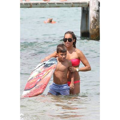 Sylvie Meis: Badespaß mit Sohn Damian in St. Tropez