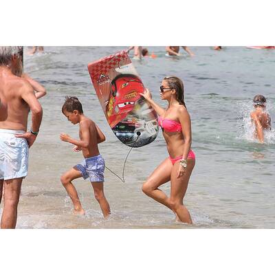Sylvie Meis: Badespaß mit Sohn Damian in St. Tropez