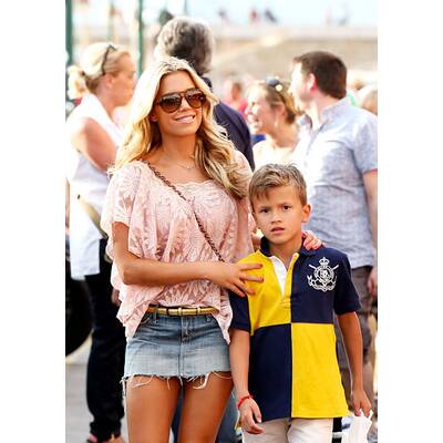 Sylvie Meis: Badespaß mit Sohn Damian in St. Tropez