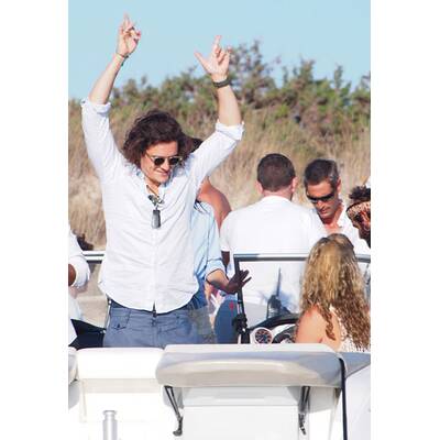 Orlando Bloom im Urlaub auf Ibiza