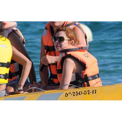 Lindsay Lohan im Urlaub auf Ibiza