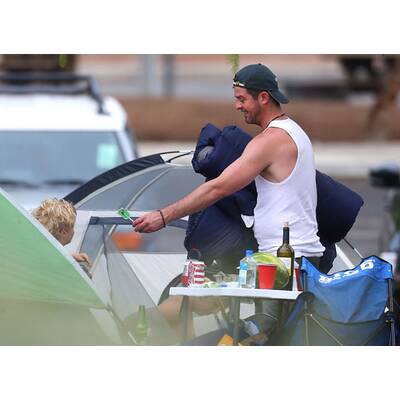 Robin Thicke: Campingausflug mit seinem Sohn