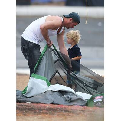 Robin Thicke: Campingausflug mit seinem Sohn