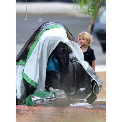 Robin Thicke: Campingausflug mit seinem Sohn