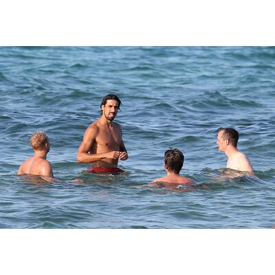 Sami Khedira: Strandspaß ohne Lena Gercke