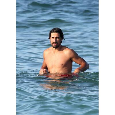 Sami Khedira: Strandspaß ohne Lena Gercke