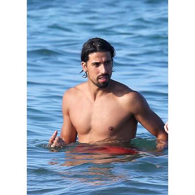 Sami Khedira: Strandspaß ohne Lena Gercke