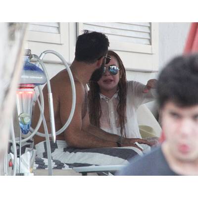 Lindsay Lohan im Urlaub mit sexy Unbekanntem
