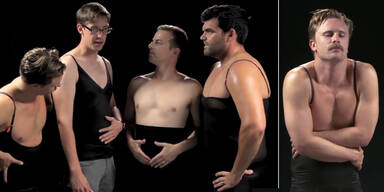 Männer probieren Spanx