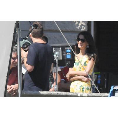 George Clooney bekommt Besuch von Amal Alamuddin