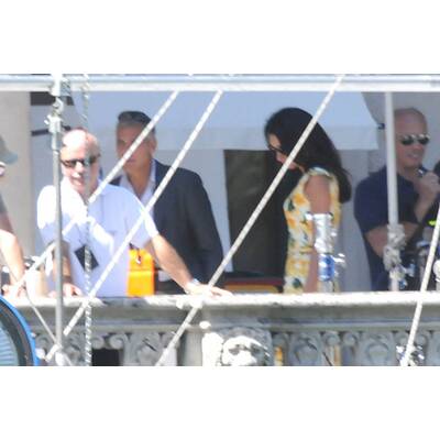 George Clooney bekommt Besuch von Amal Alamuddin