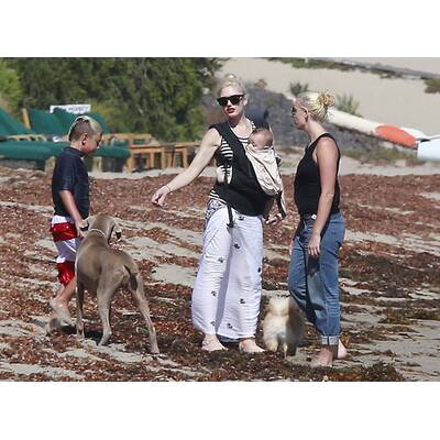 Gwen Stefani: Strandtag mit der Familie