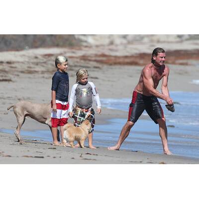 Gwen Stefani: Strandtag mit der Familie