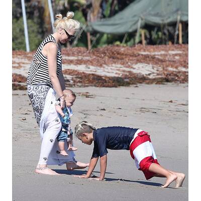 Gwen Stefani: Strandtag mit der Familie