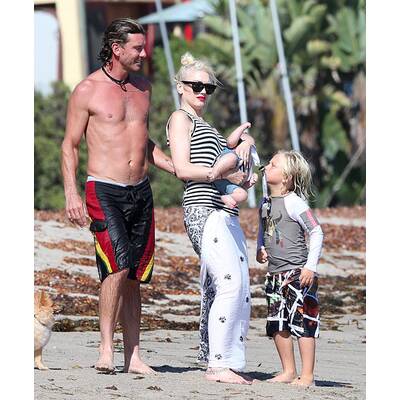 Gwen Stefani: Strandtag mit der Familie