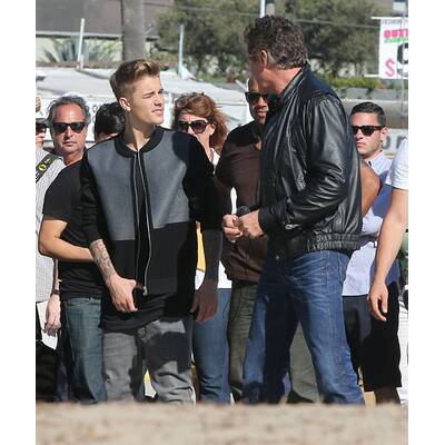 Justin Bieber: Musikvideodreh mit David Hasselhoff 
