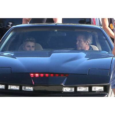 Justin Bieber: Musikvideodreh mit David Hasselhoff 
